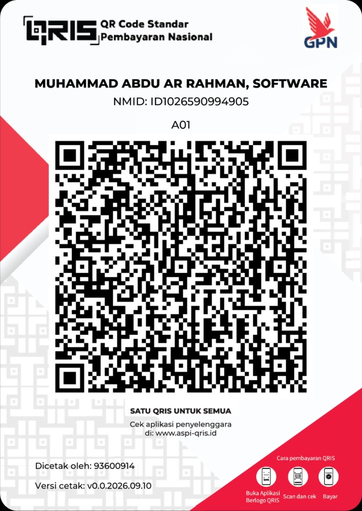 QRIS Muhammad Abdu Ar Rahman Software